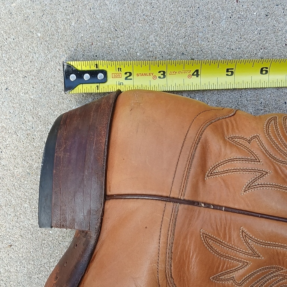 JUSTIN Womens Western Boots Sz 9.5B 2521 Honey Color - Picture 9 of 12